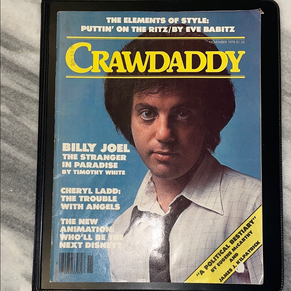Crawdaddy Magazine with Billy Joel Cover